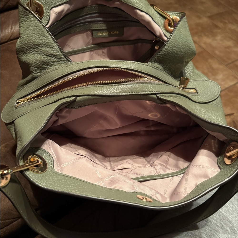 Michael Kors Green Shoulder Purse